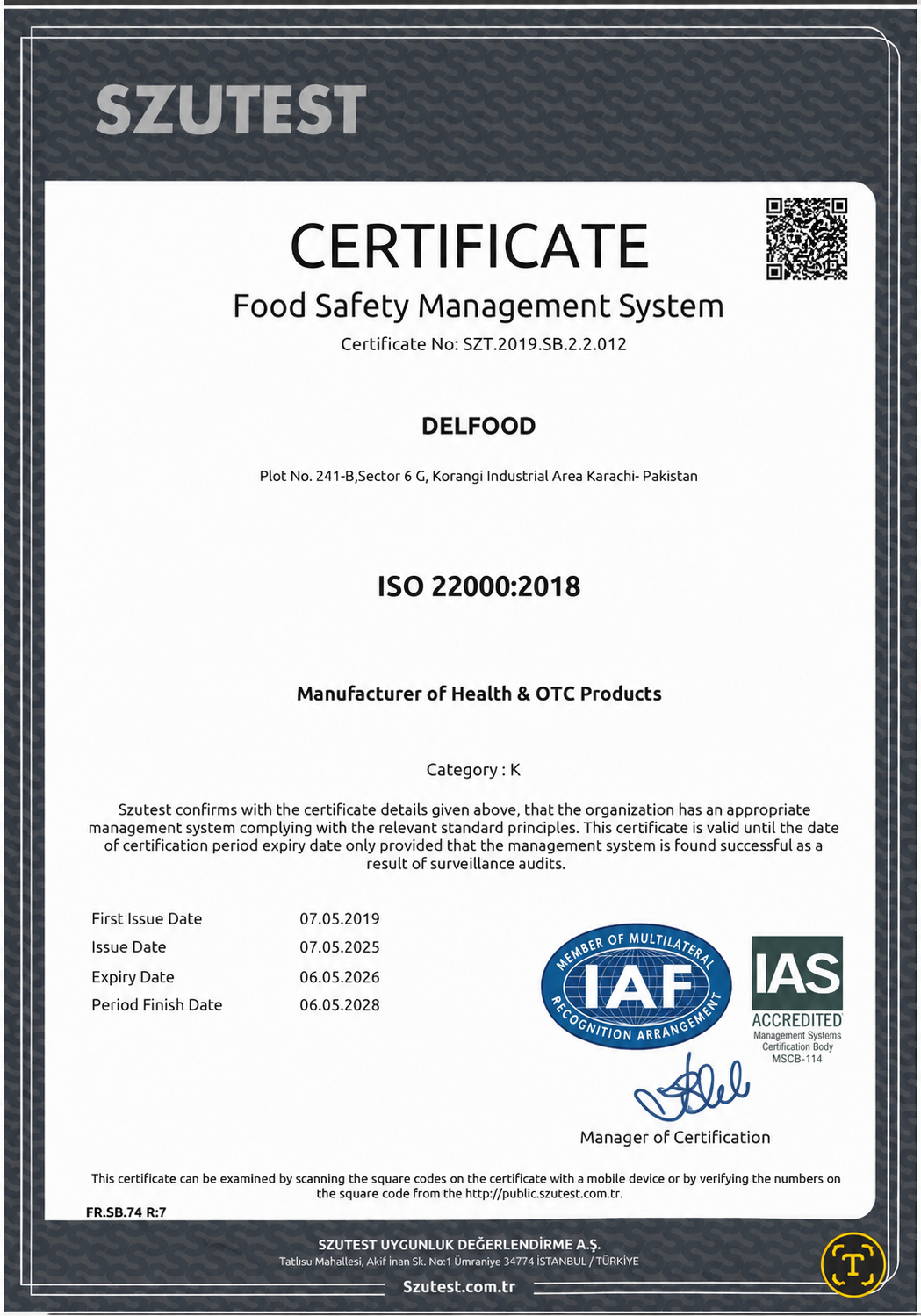 Certification 8